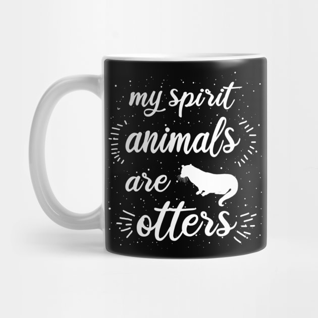 Women otters saying girls pun art by FindYourFavouriteDesign